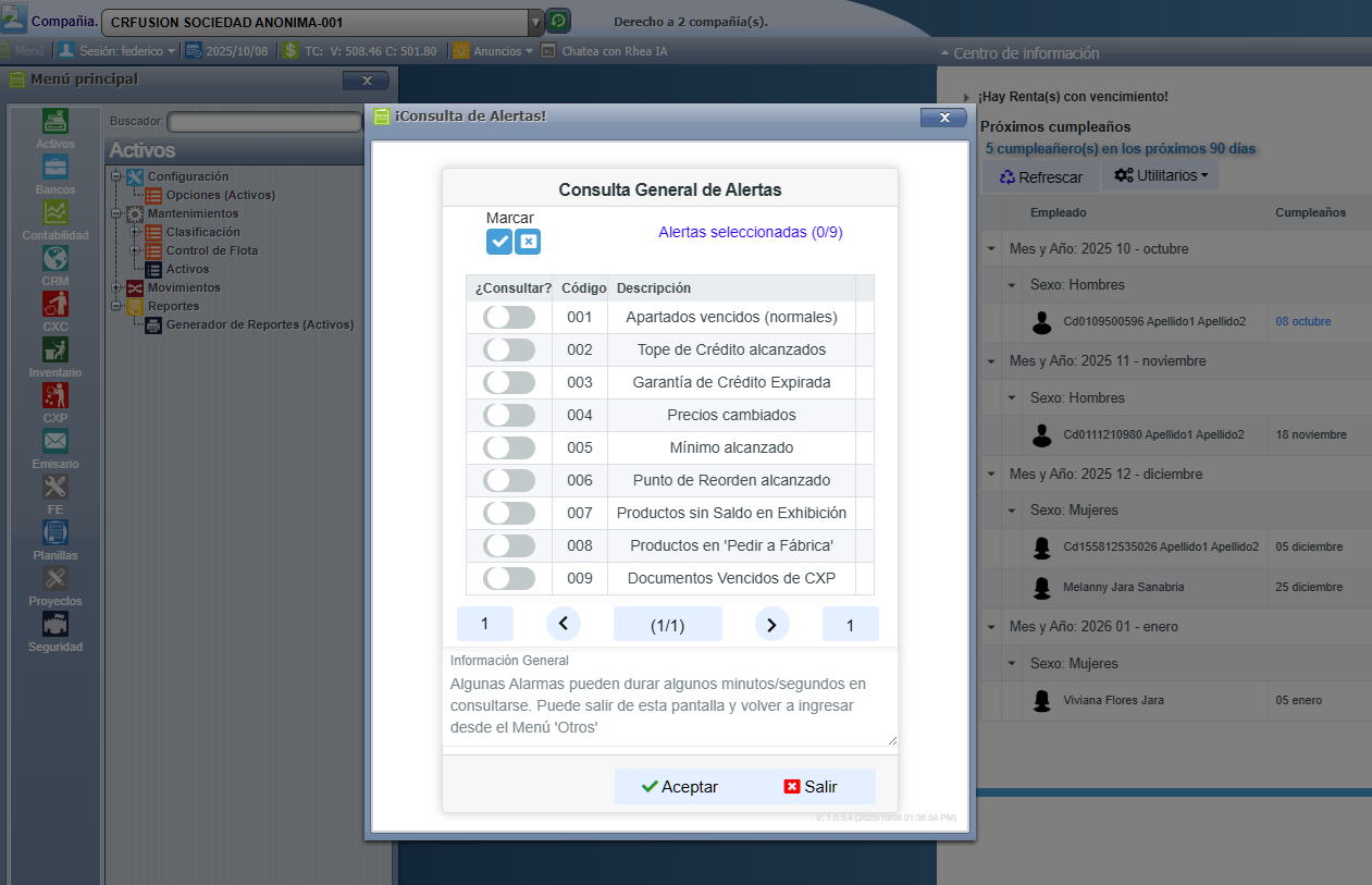 Demo Cronus ERP